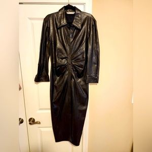 Zara faux leather dress in a US L.